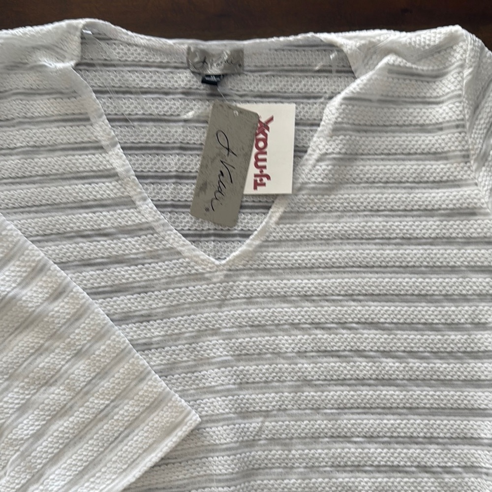 Kool White V-Neck Coverup